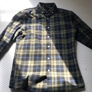 Blue/Green Button down shirt